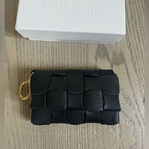 polene neiti cardholder wallet in black